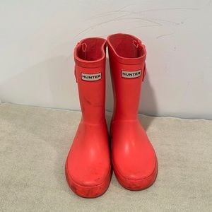 Girls hunter rain boots in pink